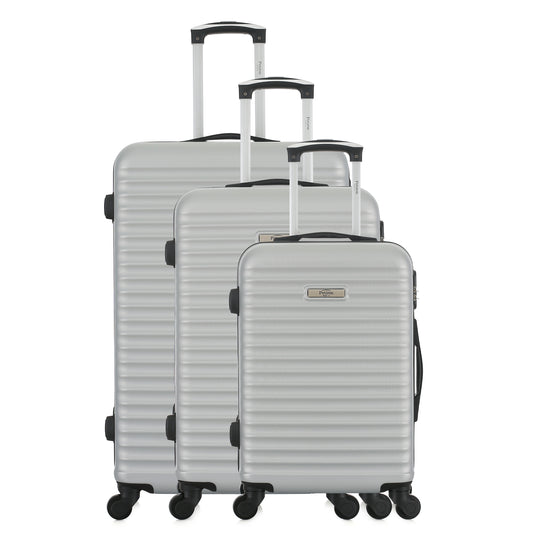 Set de 3 valises silver de notre collection Potiron Paris, Montmartre, de face