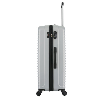 Grande valise silver de côté
