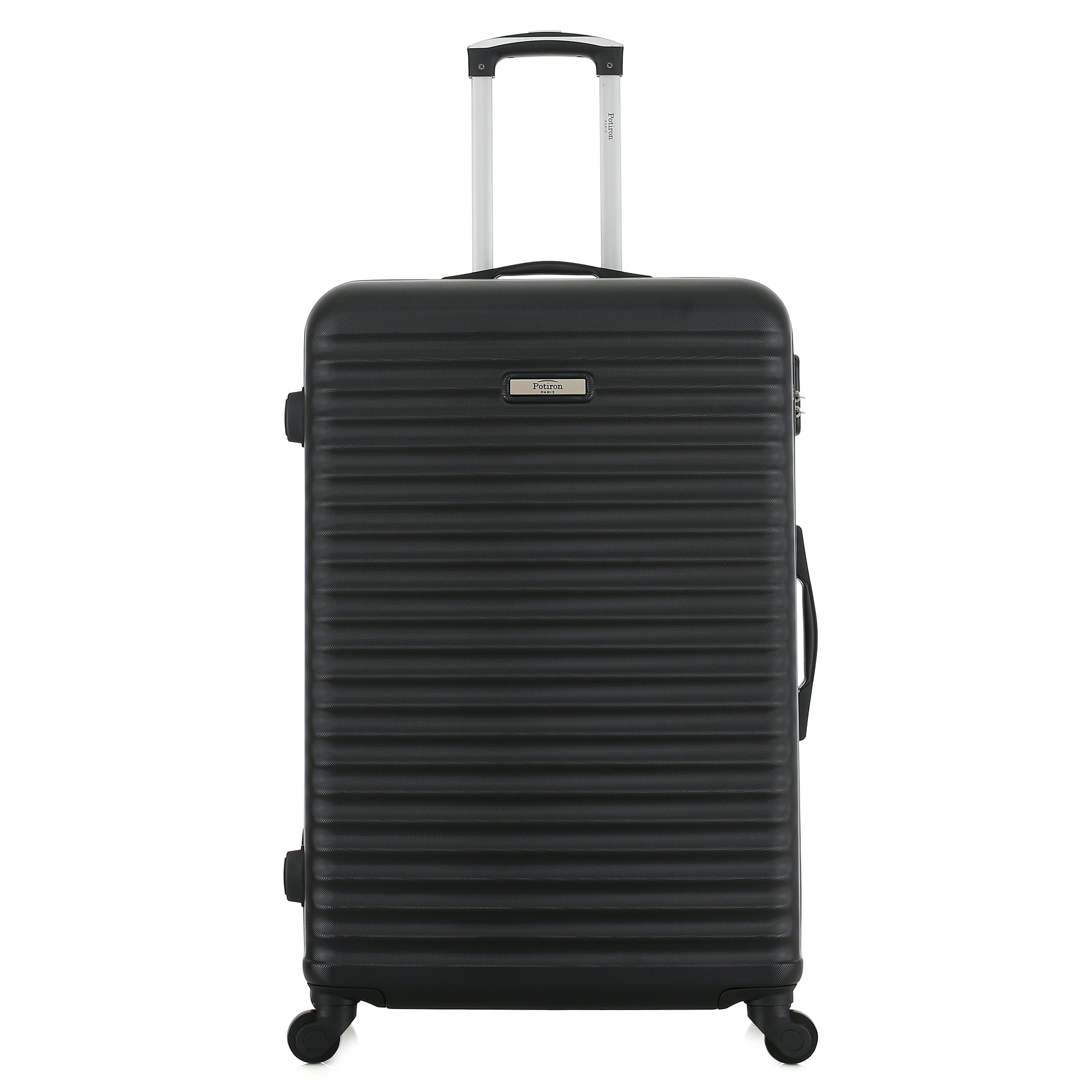 Valise noire de notre collection Potiron Paris, Montparnasse, taille L, de face
