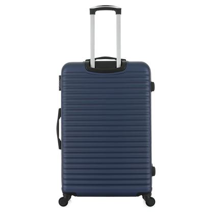 Valise bleue de notre collection Potiron Paris, Montparnasse, taille L, de dos
