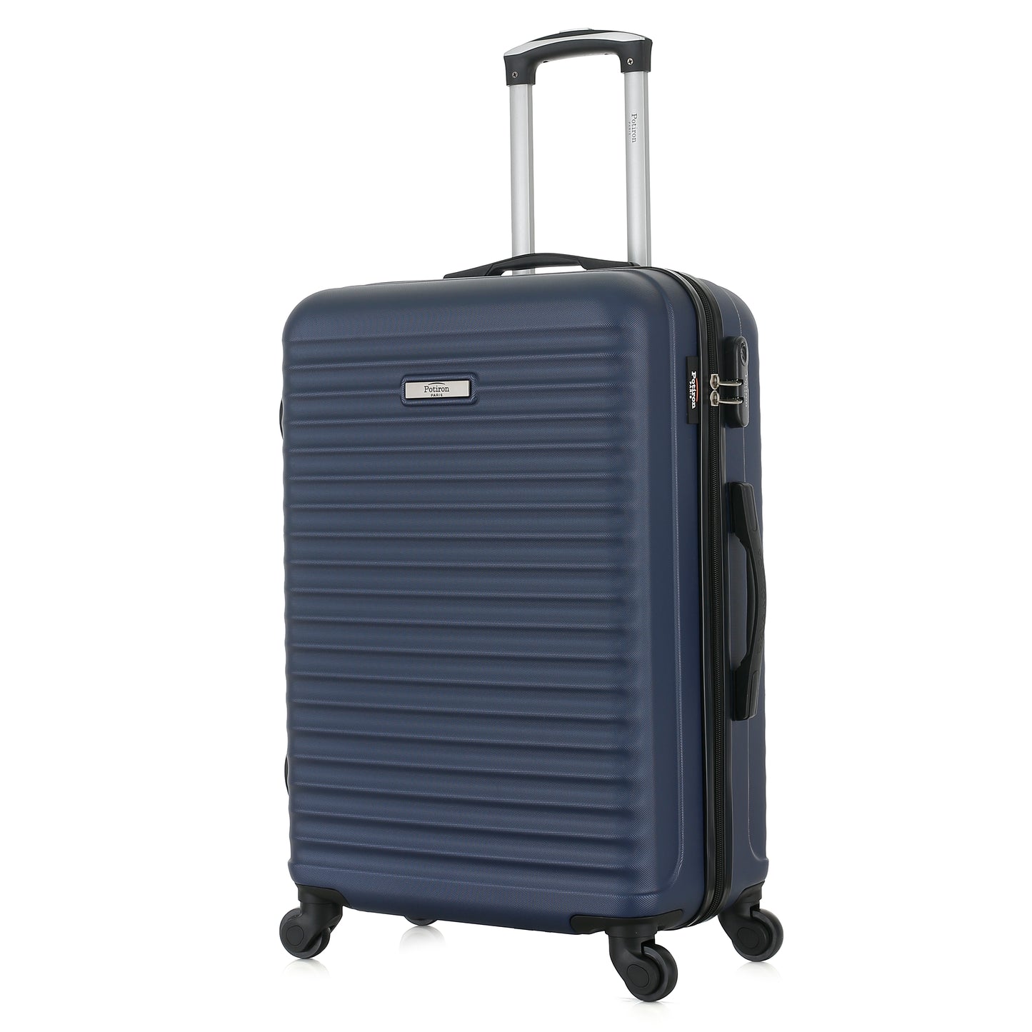 Valise bleue de notre collection Potiron Paris, Montparnasse, taille M, de 3/4
