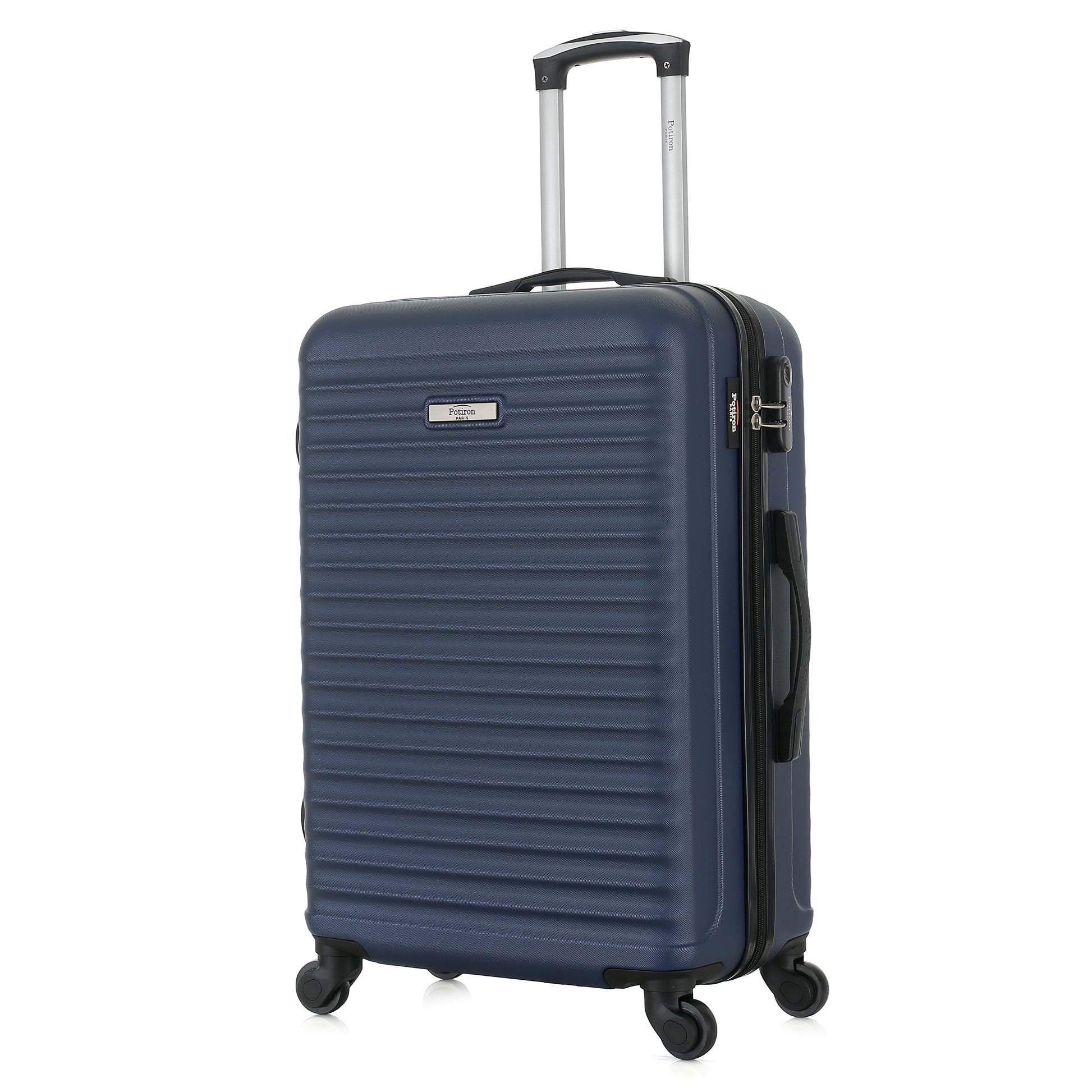 Valise bleue de notre collection Potiron Paris, Montparnasse, taille M, de 3/4
