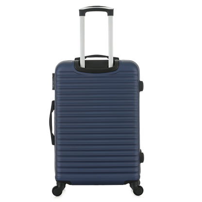 Valise bleue de notre collection Potiron Paris, Montparnasse, taille M, de dos
