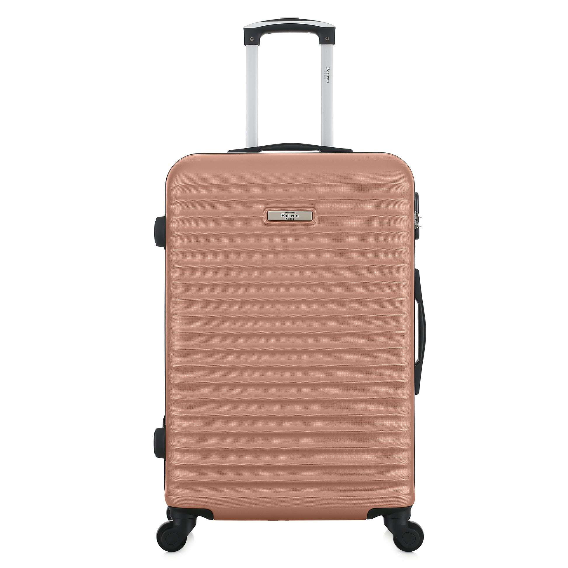 Valise rose de notre collection Potiron Paris, Montparnasse, taille M, de face
