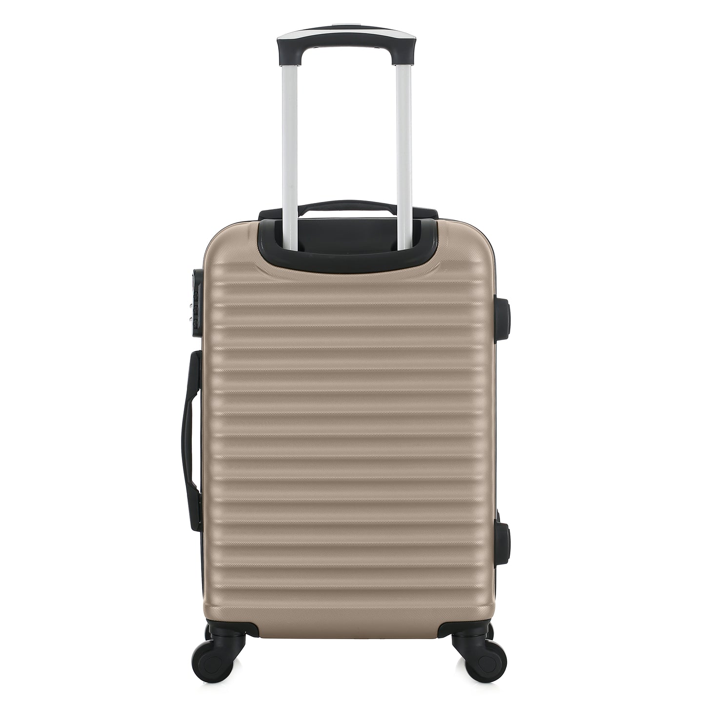 Valise beige de notre collection Potiron Paris, Montparnasse, taille S, de dos
