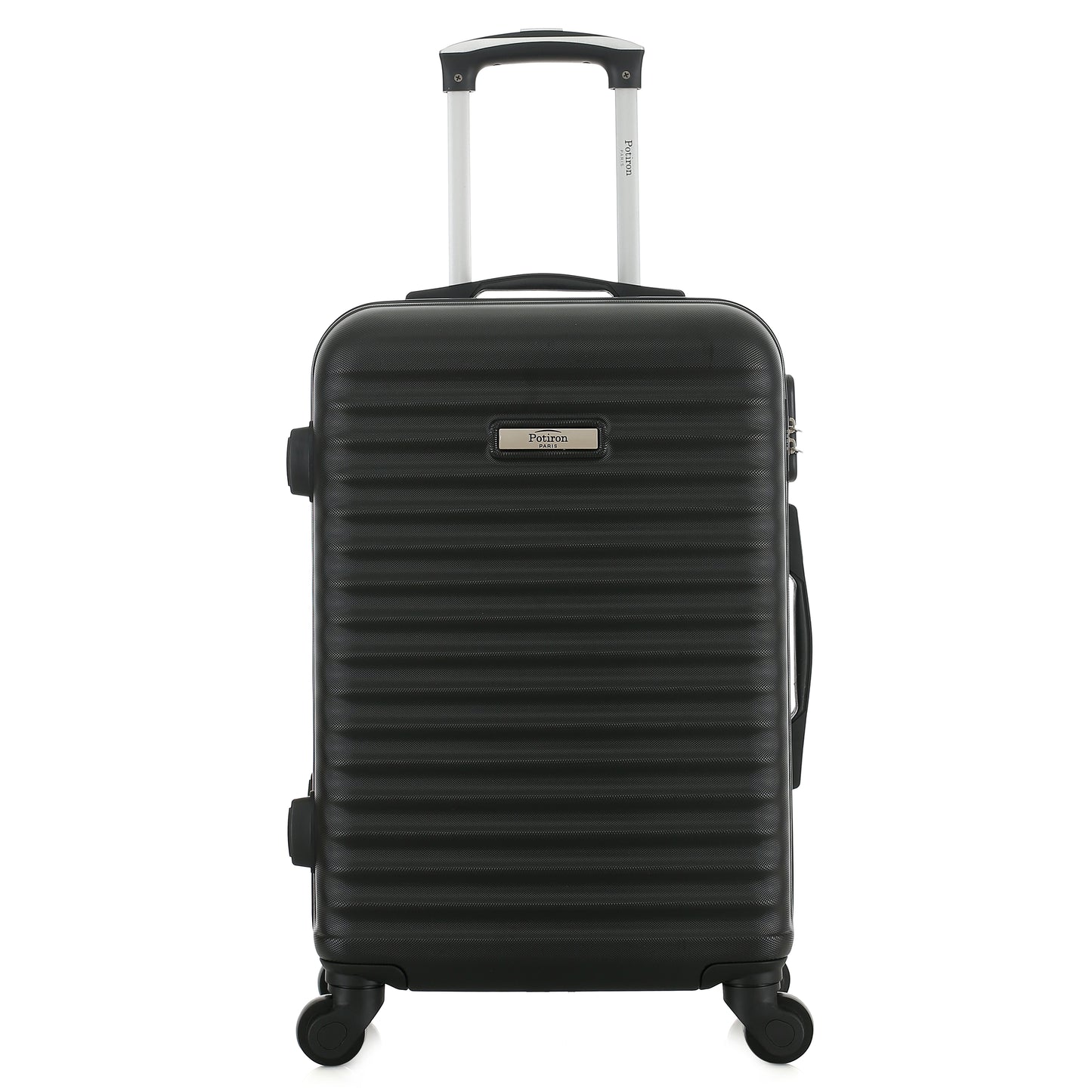 Valise noire de notre collection Potiron Paris, Montparnasse, taille S, de face
