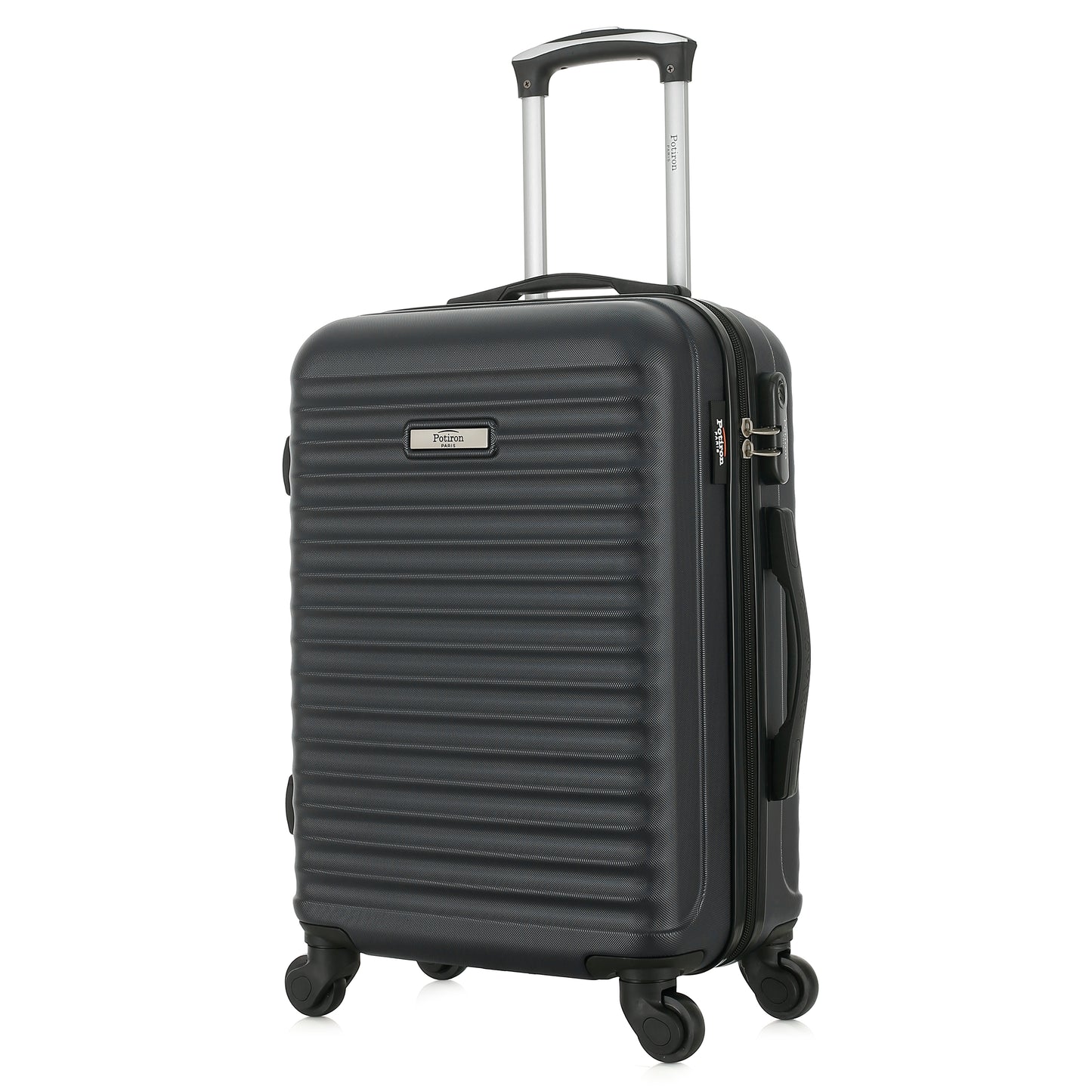 Valise grise de notre collection Potiron Paris, Montparnasse, taille S, de 3/4
