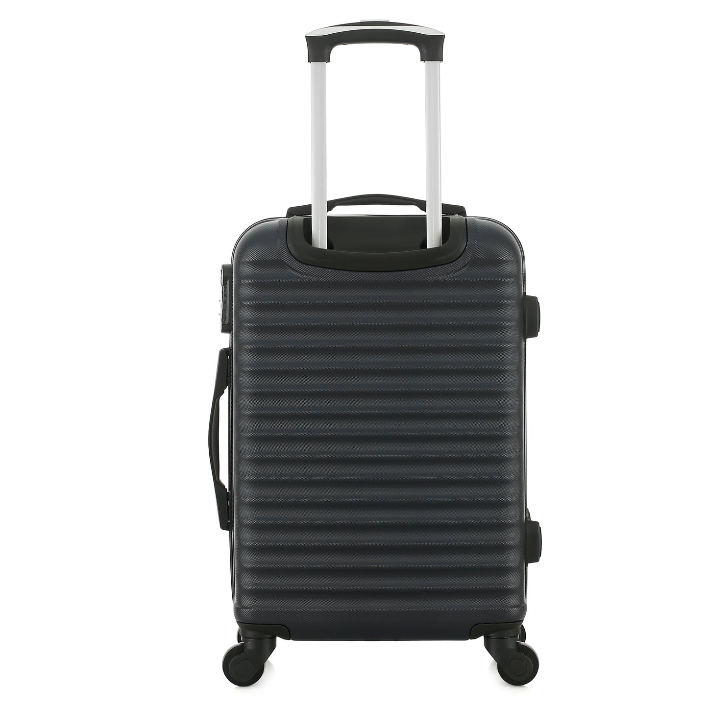 Valise grise de notre collection Potiron Paris, Montparnasse, taille S, de dos
