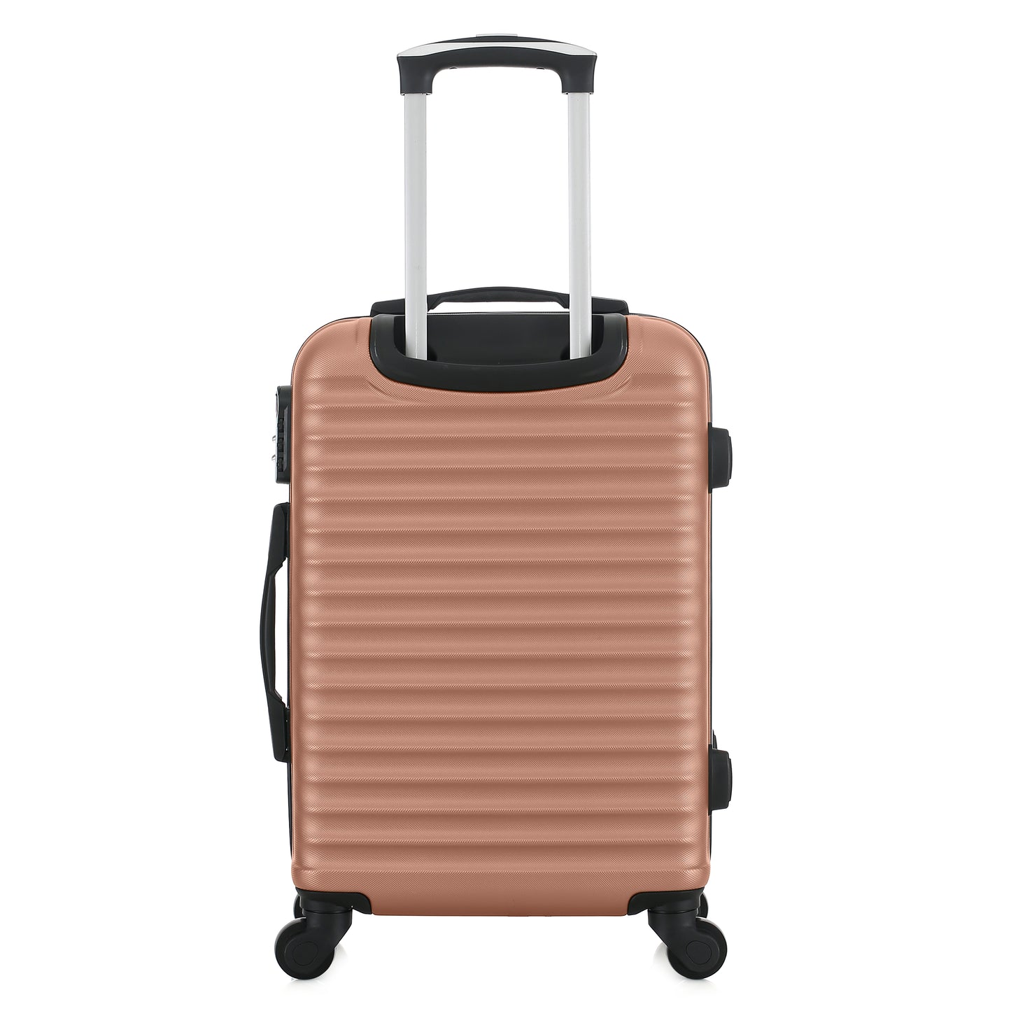 Valise rose de notre collection Potiron Paris, Montparnasse, taille S, de dos
