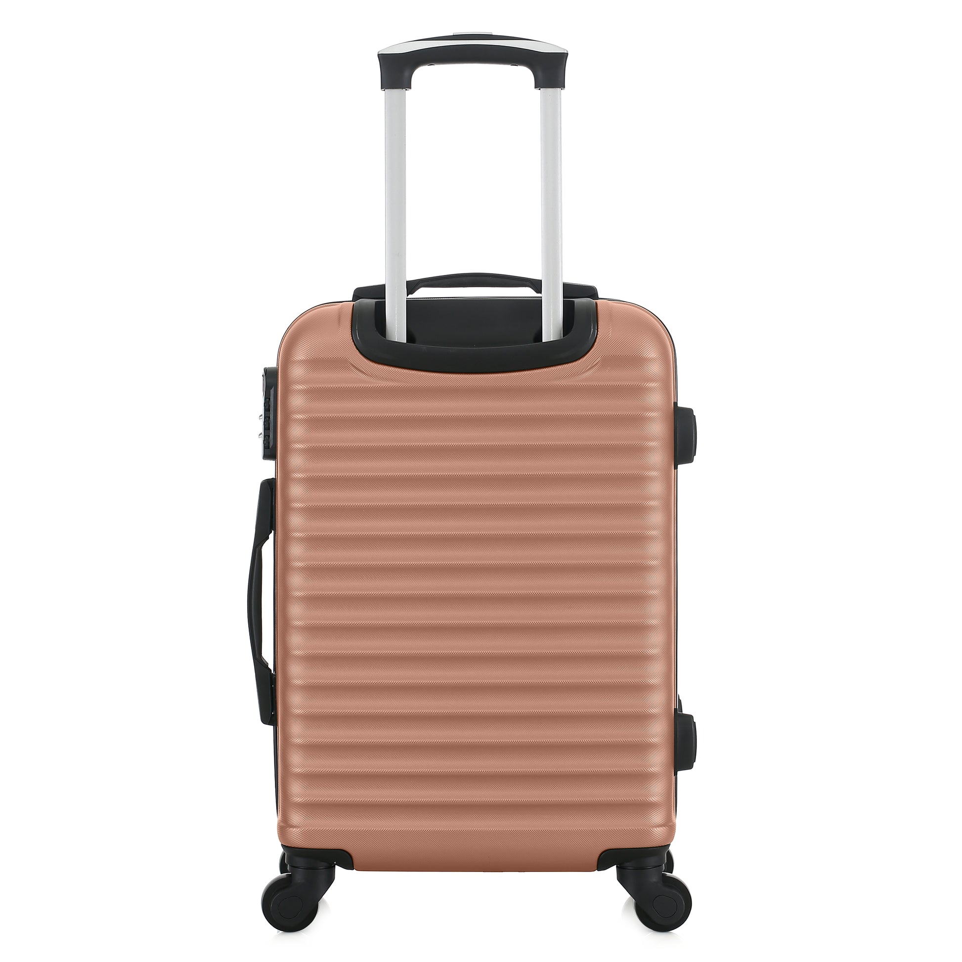 Valise rose de notre collection Potiron Paris, Montparnasse, taille S, de dos
