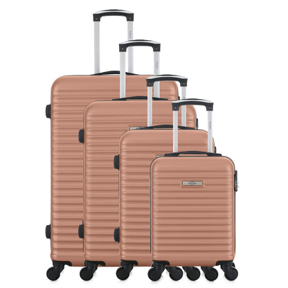 Set de 3 valises roses de notre collection Potiron Paris, Montparnasse, de face