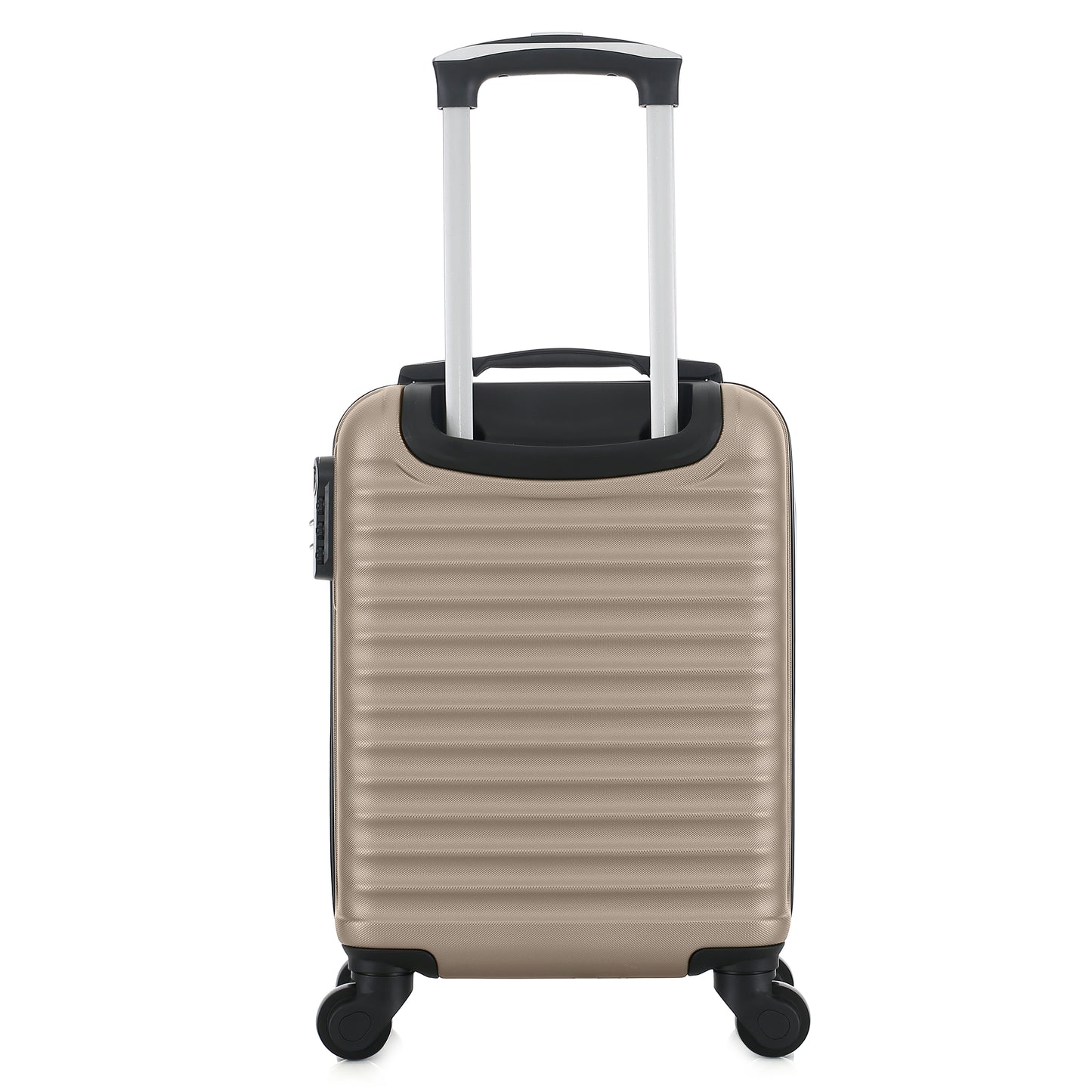 Valise beige de notre collection Potiron Paris, Montparnasse, taille XS, de dos
