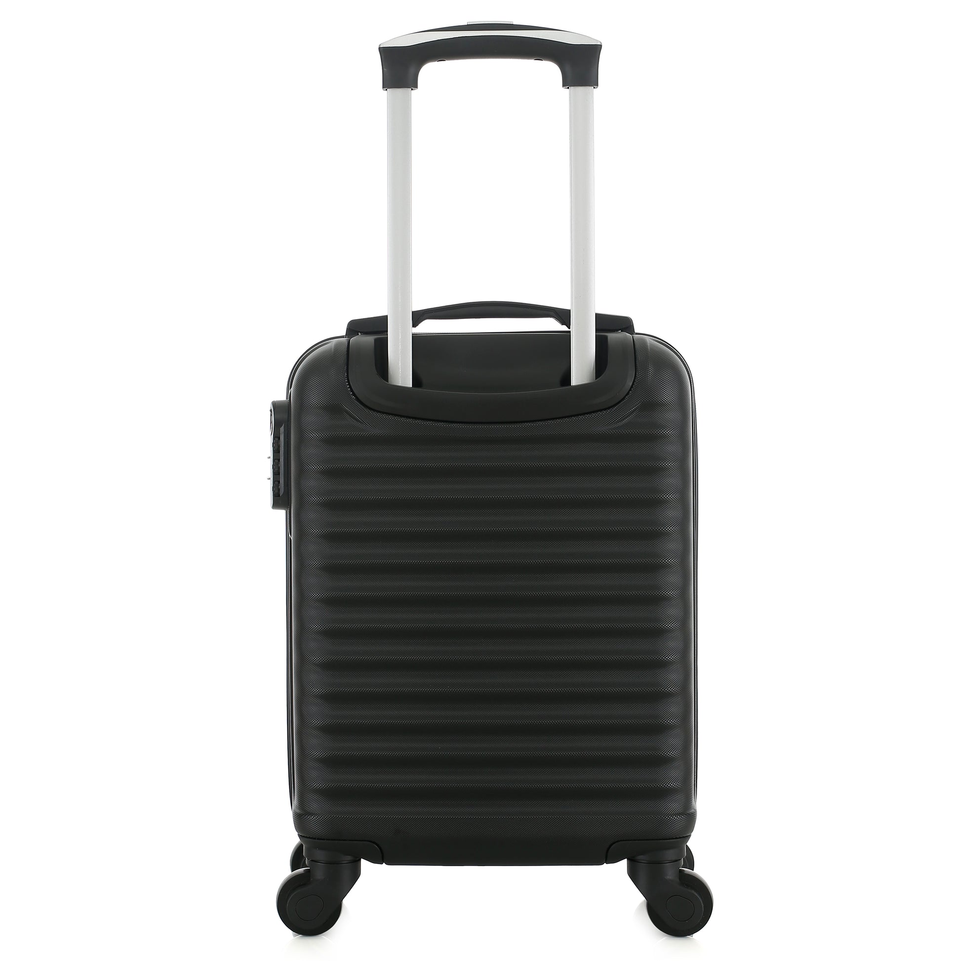 Valise noire de notre collection Potiron Paris, Montparnasse, taille XS, de dos
