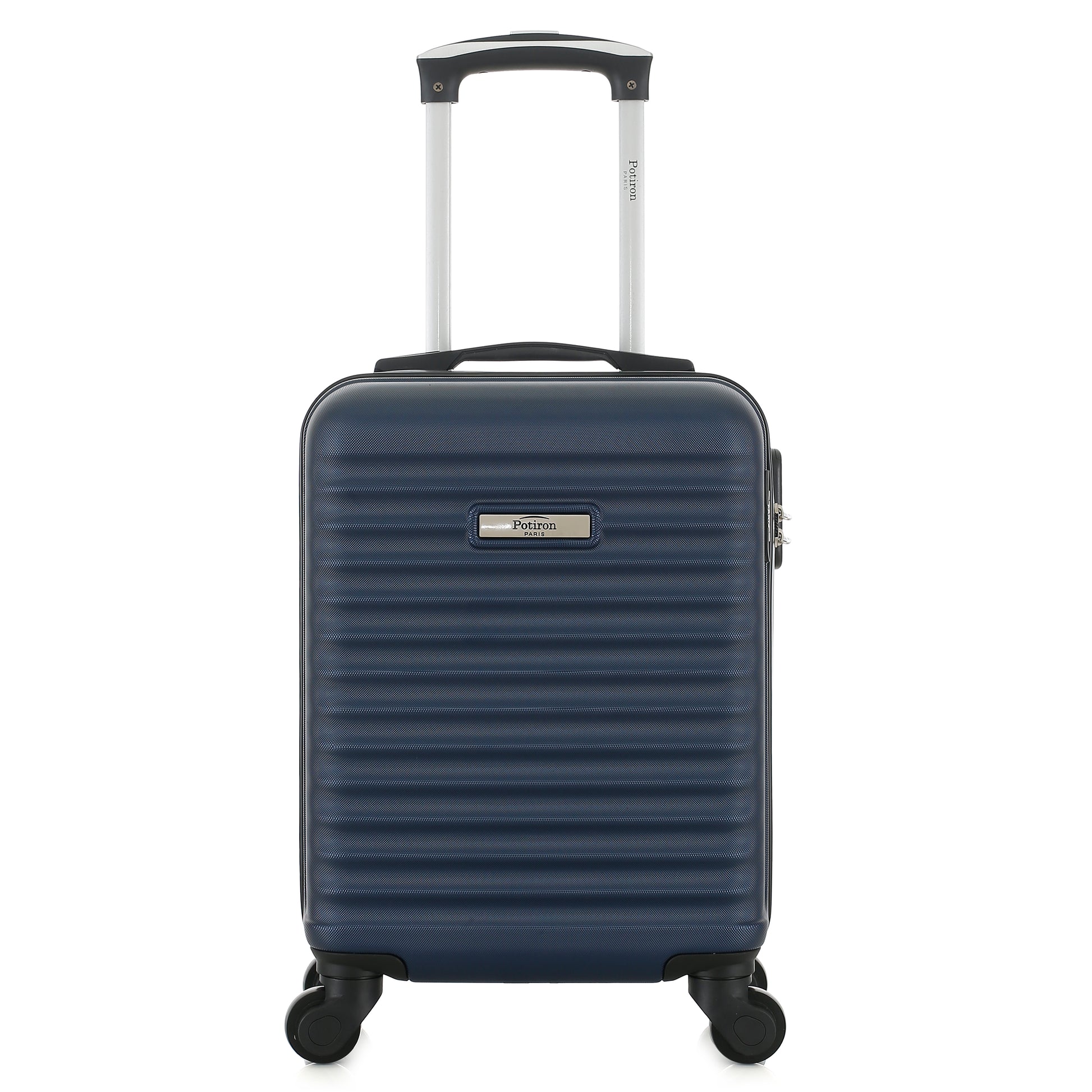 Valise bleue de notre collection Potiron Paris, Montparnasse, taille XS, de face
