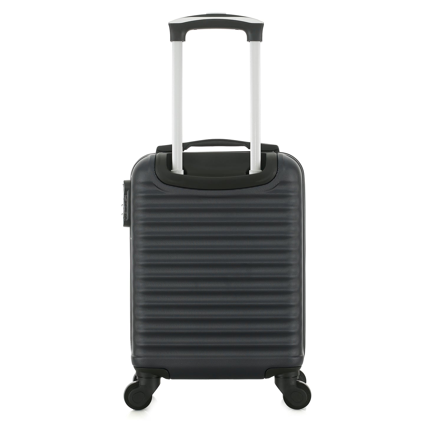 Valise grise de notre collection Potiron Paris, Montparnasse, taille XS, de dos
