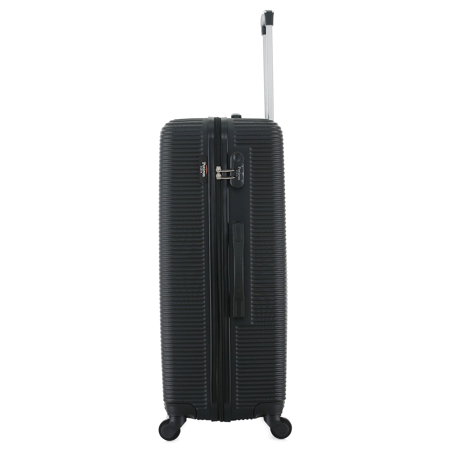 Valise noire de notre collection Potiron Paris, Opera, taille L, de côté
