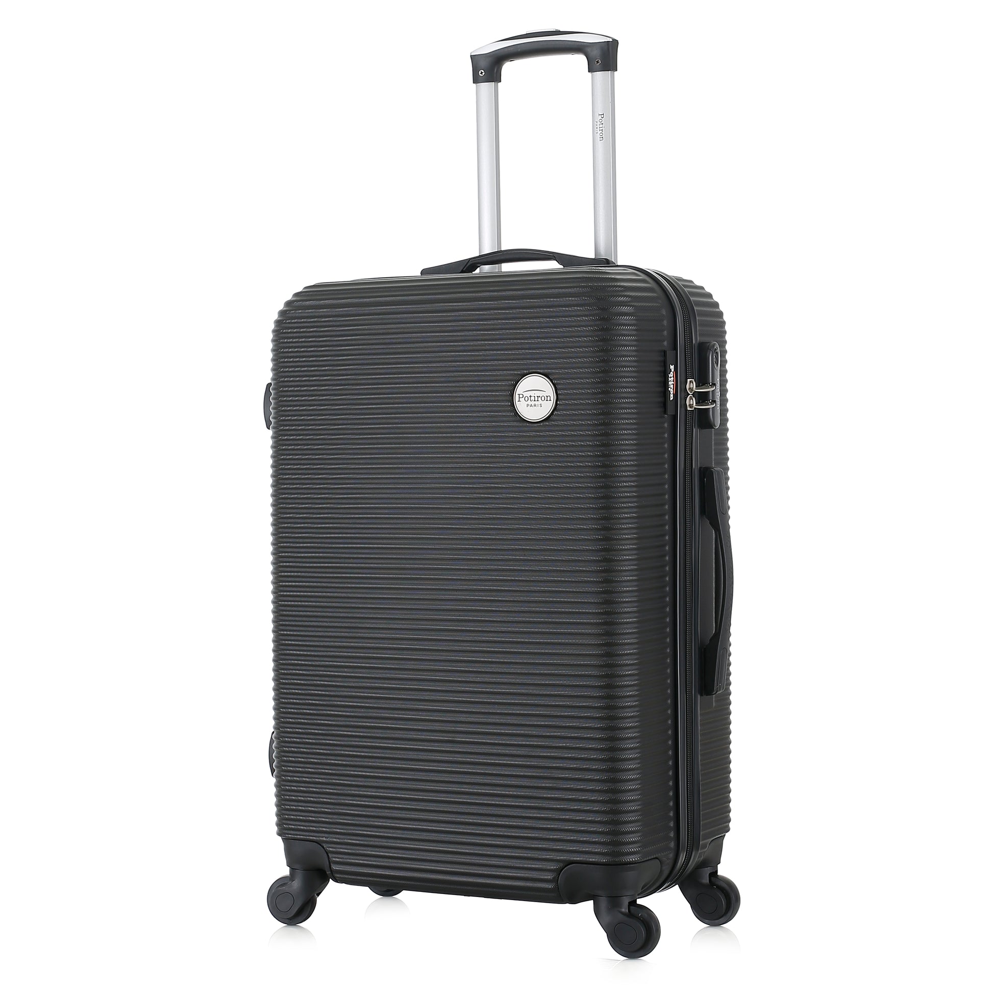 Valise black de notre collection Potiron Paris, Opera, taille M, de 3/4
