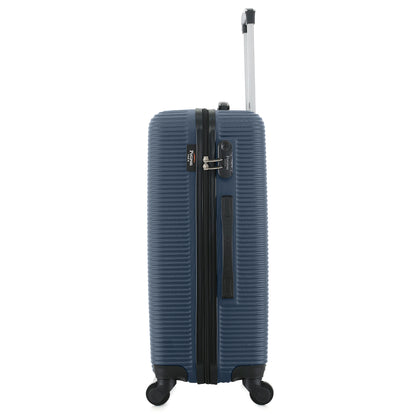 Valise bleue de notre collection Potiron Paris, Opera, taille M, de côté
