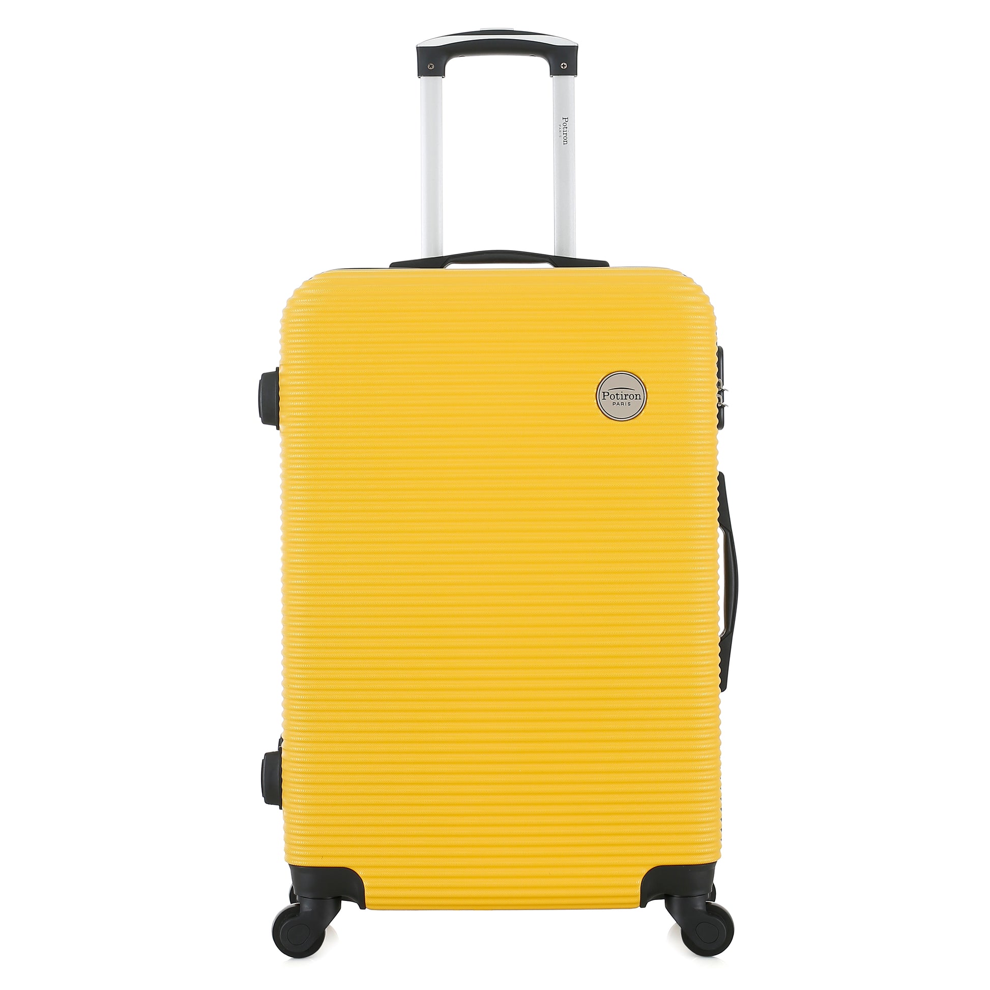 Valise jaune de notre collection Potiron Paris, Opera, taille M, de face
