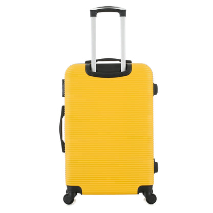 Valise jaune de notre collection Potiron Paris, Opera, taille M, de dos
