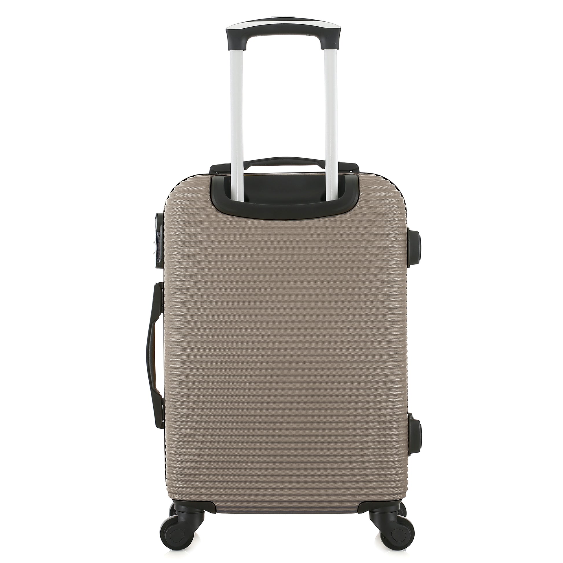 Valise beige de notre collection Potiron Paris, Opera, taille S, de dos
