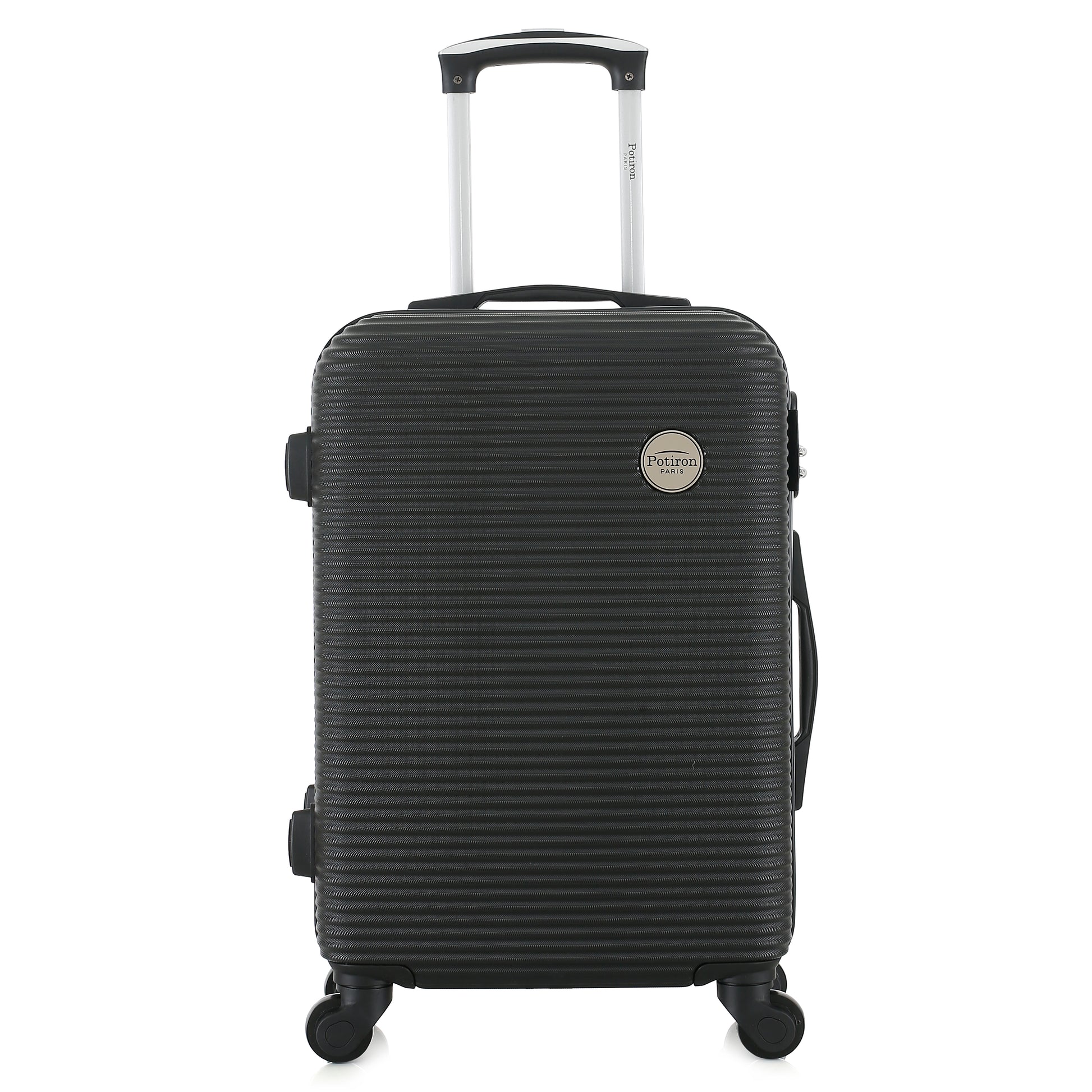 Valise noire de notre collection Potiron Paris, Opera, taille S, de face
