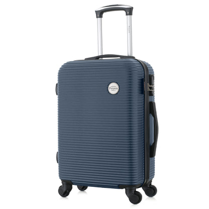 Valise bleue de notre collection Potiron Paris, Opera, taille S, de 3/4
