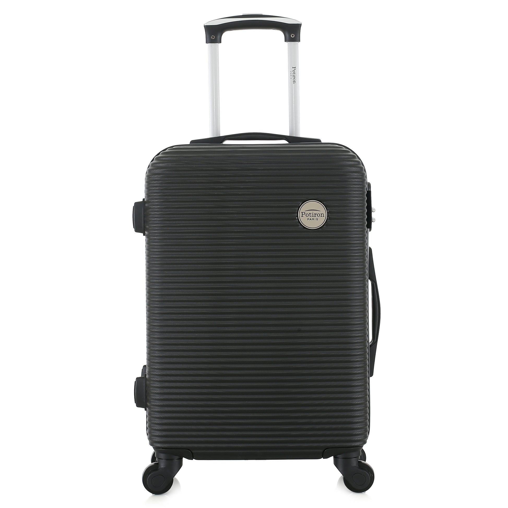 Valise grise de notre collection Potiron Paris, Opera, taille S, de face
