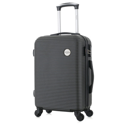 Valise grise de notre collection Potiron Paris, Opera, taille S, de 3/4
