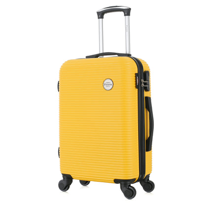 Valise jaune de notre collection Potiron Paris, Opera, taille S, de 3/4

