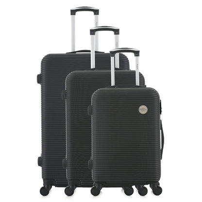 Set de valises noires de notre collection Potiron Paris, Opera, de face
