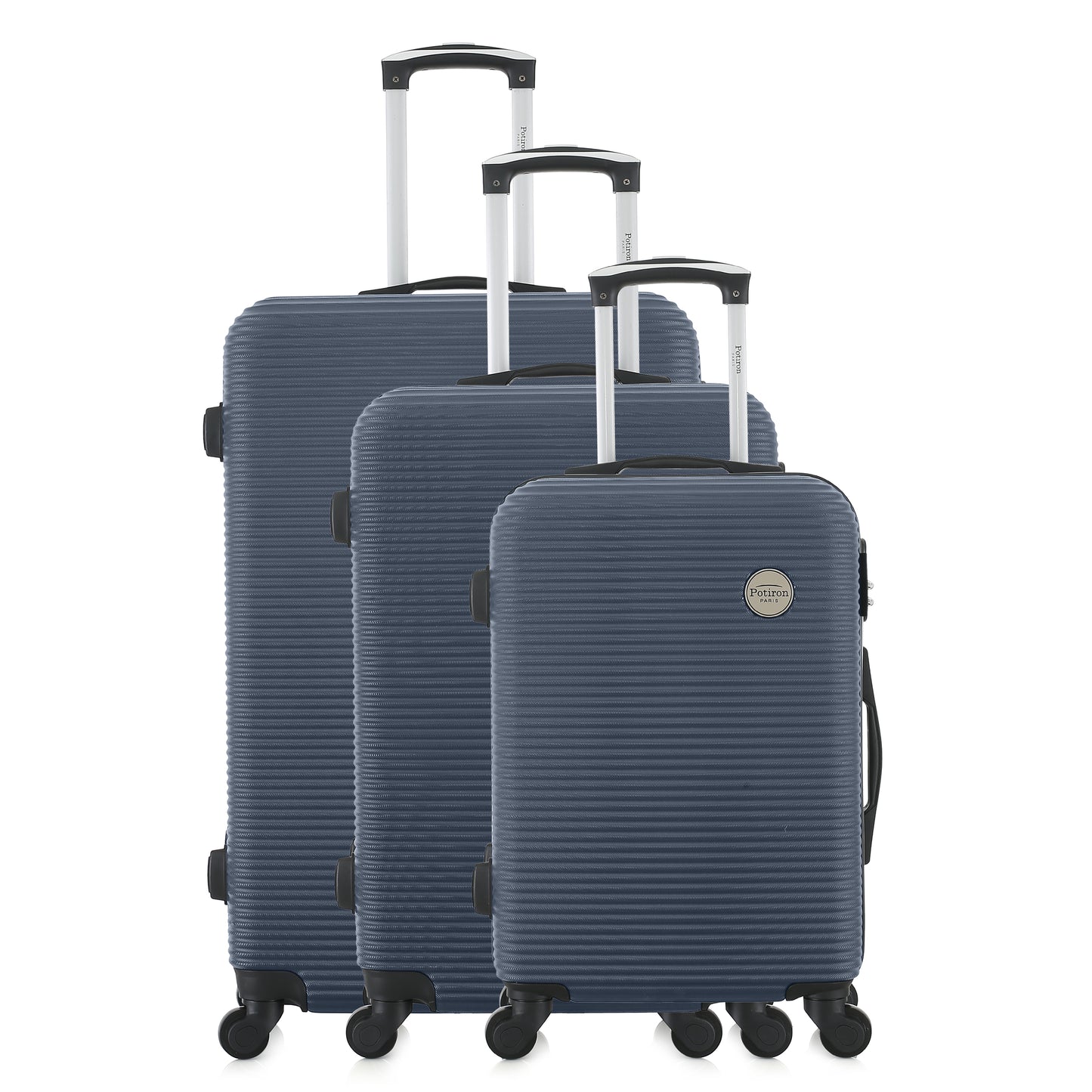 Set de valises bleues de notre collection Potiron Paris, Opera, de face
