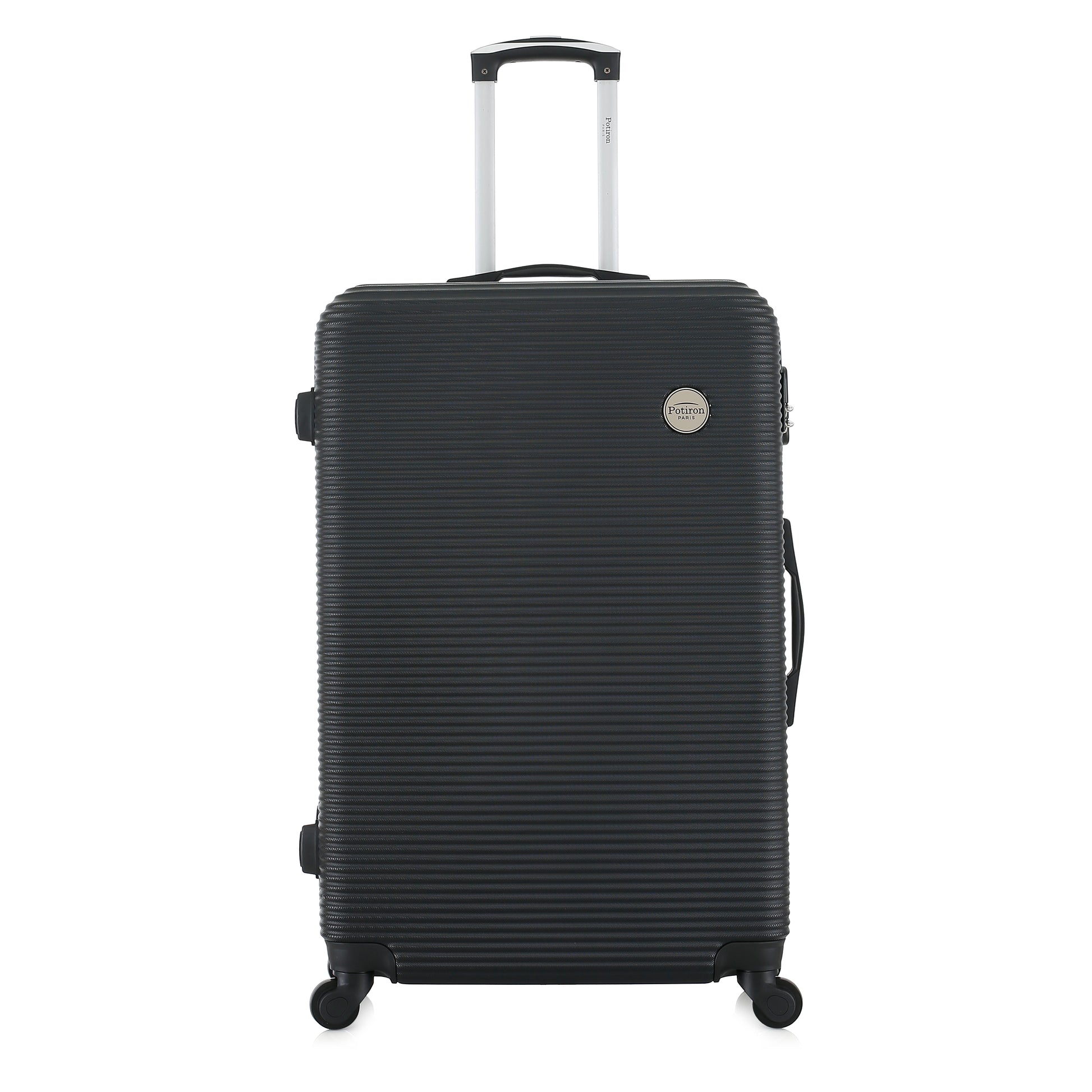 Grande valise grise de face
