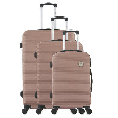 Set de valises roses de notre collection Potiron Paris, Opera, de face
