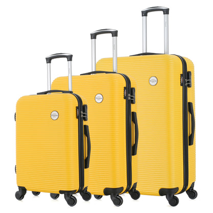 Set de valises jaunes de notre collection Potiron Paris, Opera, de 3/4
