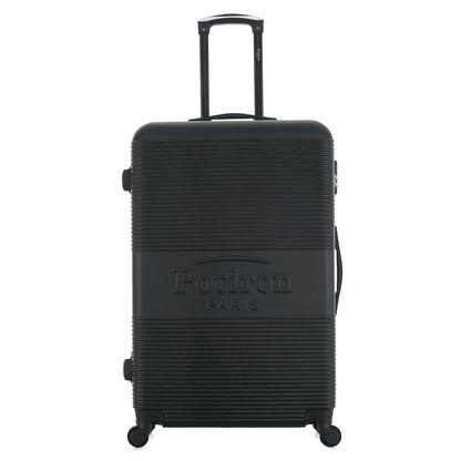 Valise noire de notre collection Potiron Paris, Paris, taille L, de face
