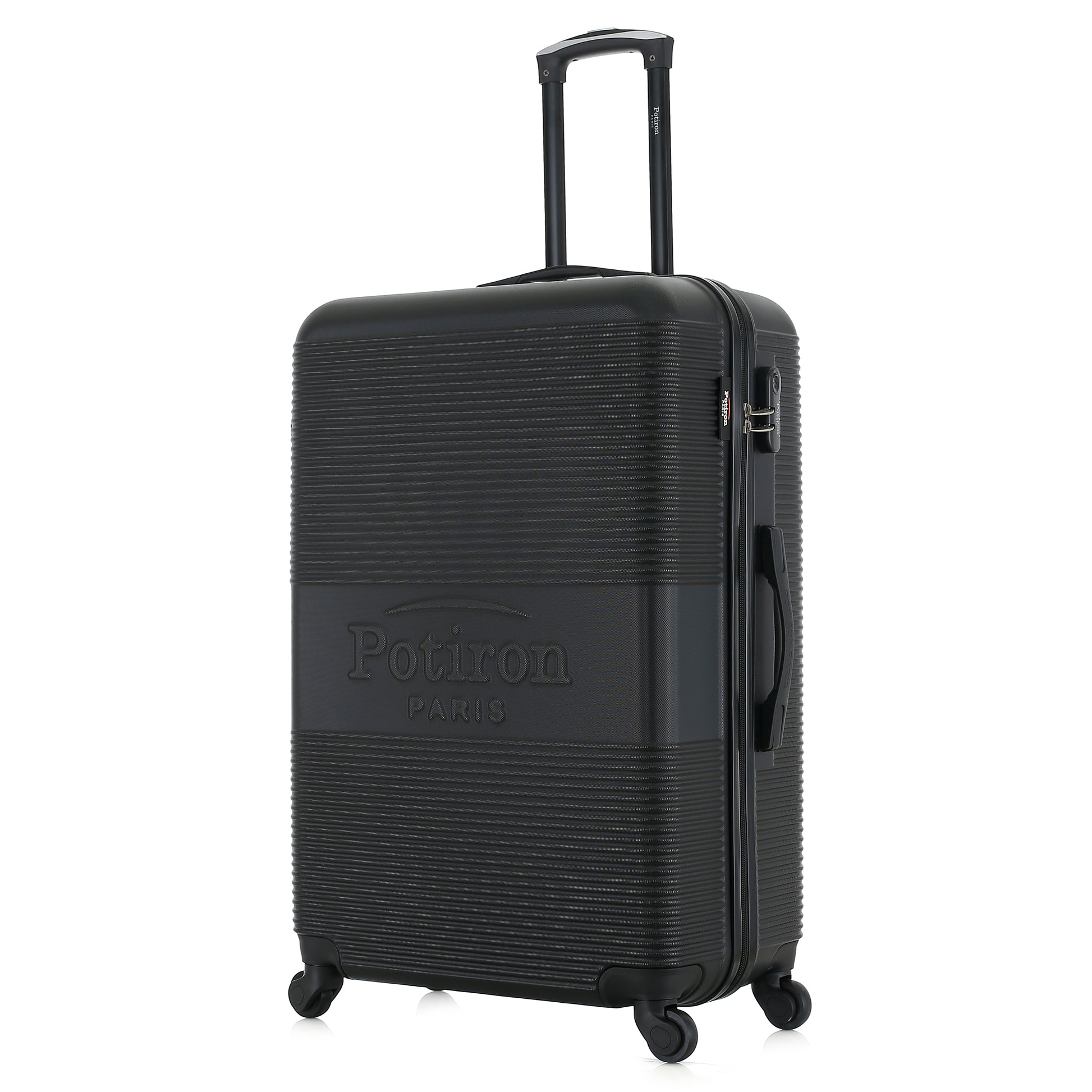 Valise noire de notre collection Potiron Paris, Paris, taille L, de 3/4
