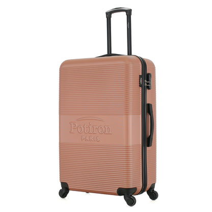 Valise rose de notre collection Potiron Paris, Paris, taille L, de 3/4
