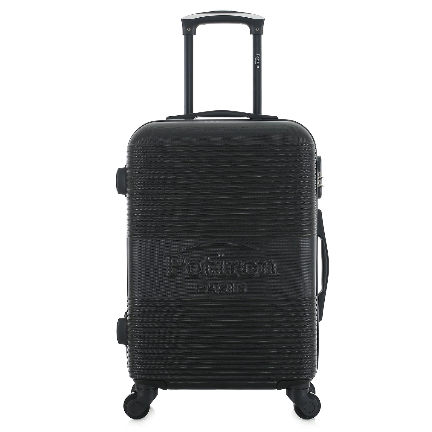 Valise noire de notre collection Potiron Paris, Paris, taille S, de face
