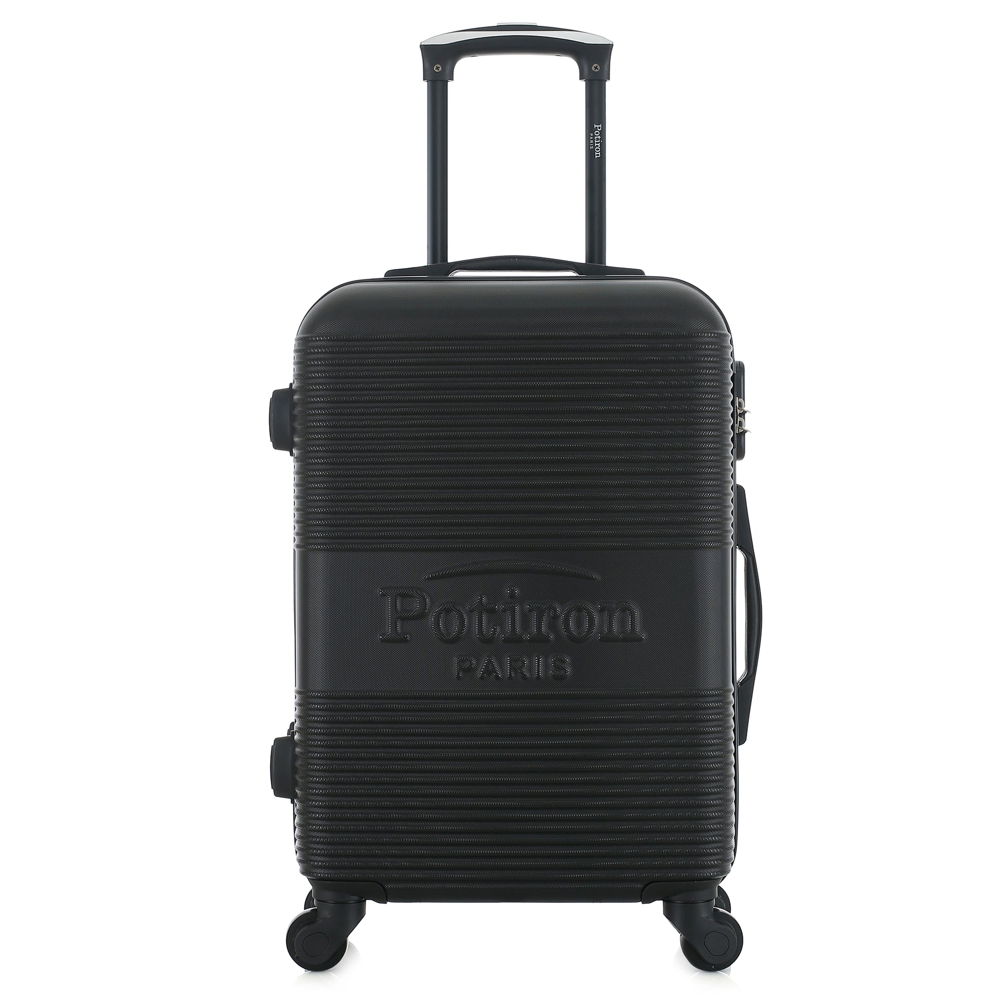 Valise noire de notre collection Potiron Paris, Paris, taille S, de face
