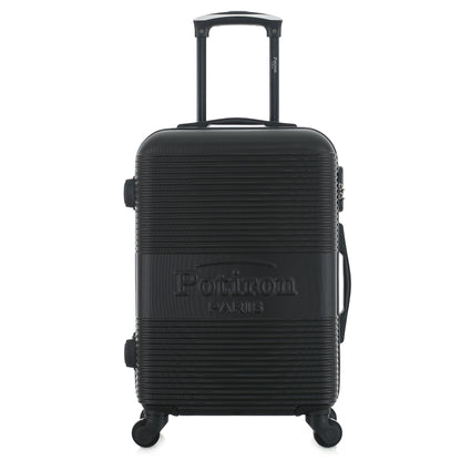 Valise noire de notre collection Potiron Paris, Paris, taille S, de face
