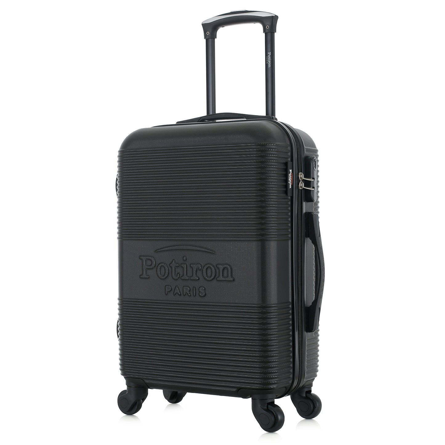 Valise noire de notre collection Potiron Paris, Paris, taille S, de 3/4
