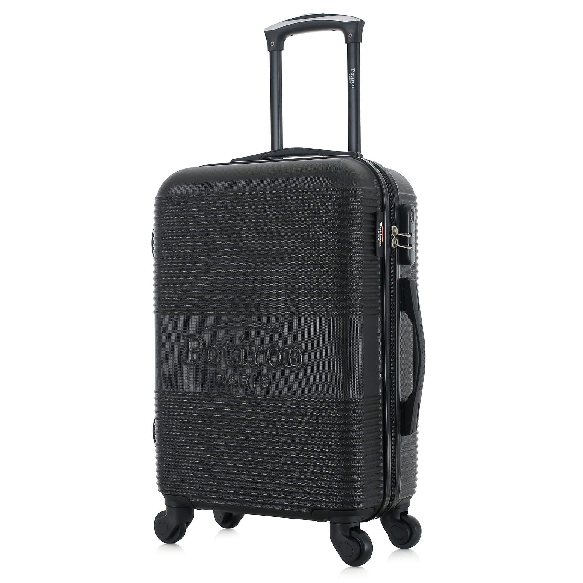 Valise noire de notre collection Potiron Paris, Paris, taille S, de 3/4
