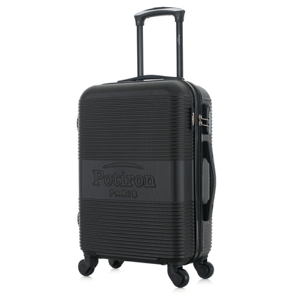 Valise noire de notre collection Potiron Paris, Paris, taille S, de 3/4
