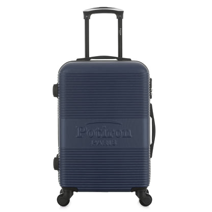 Valise bleue de notre collection Potiron Paris, Paris, taille S, de face
