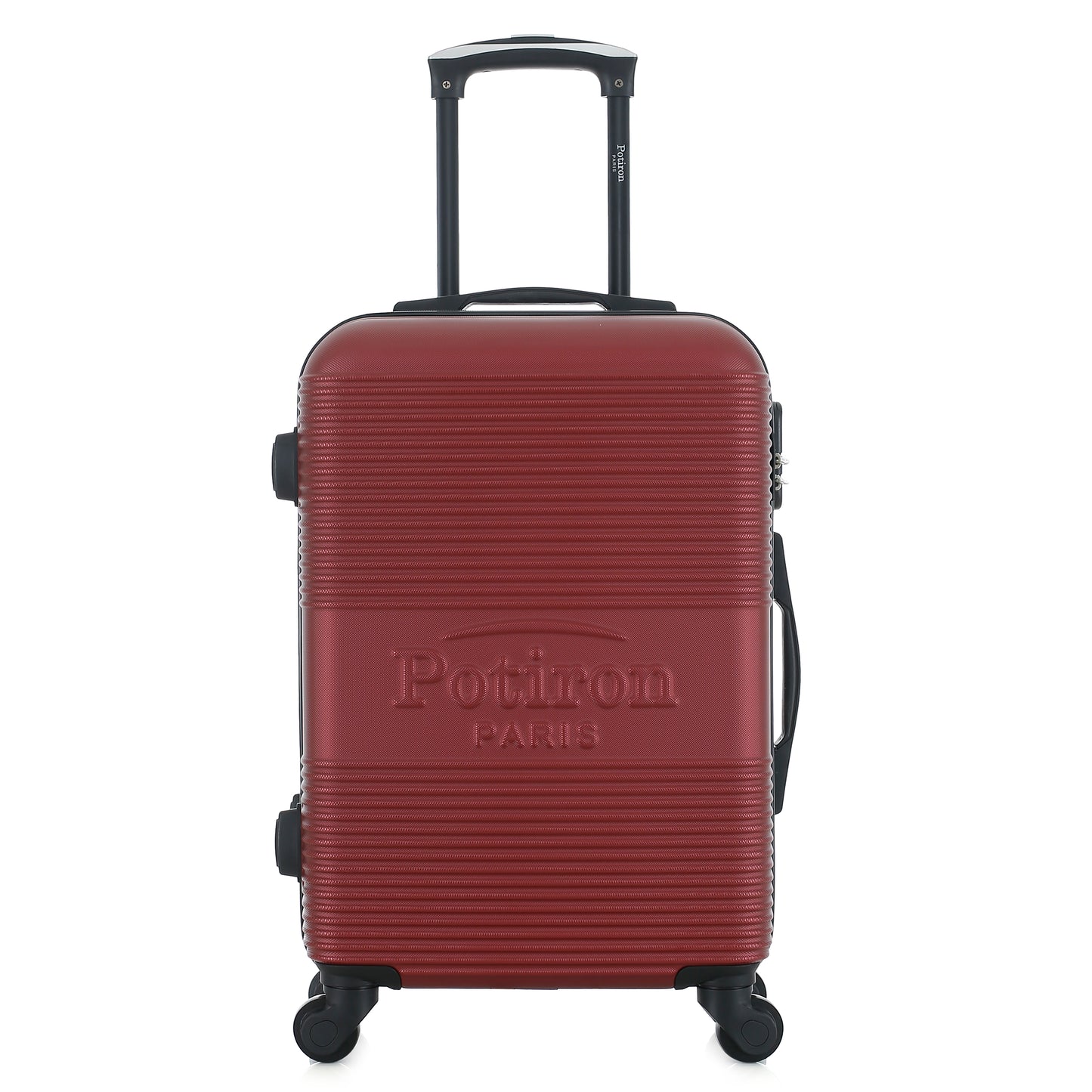 Valise bordeaux de notre collection Potiron Paris, Paris, taille S, de face

