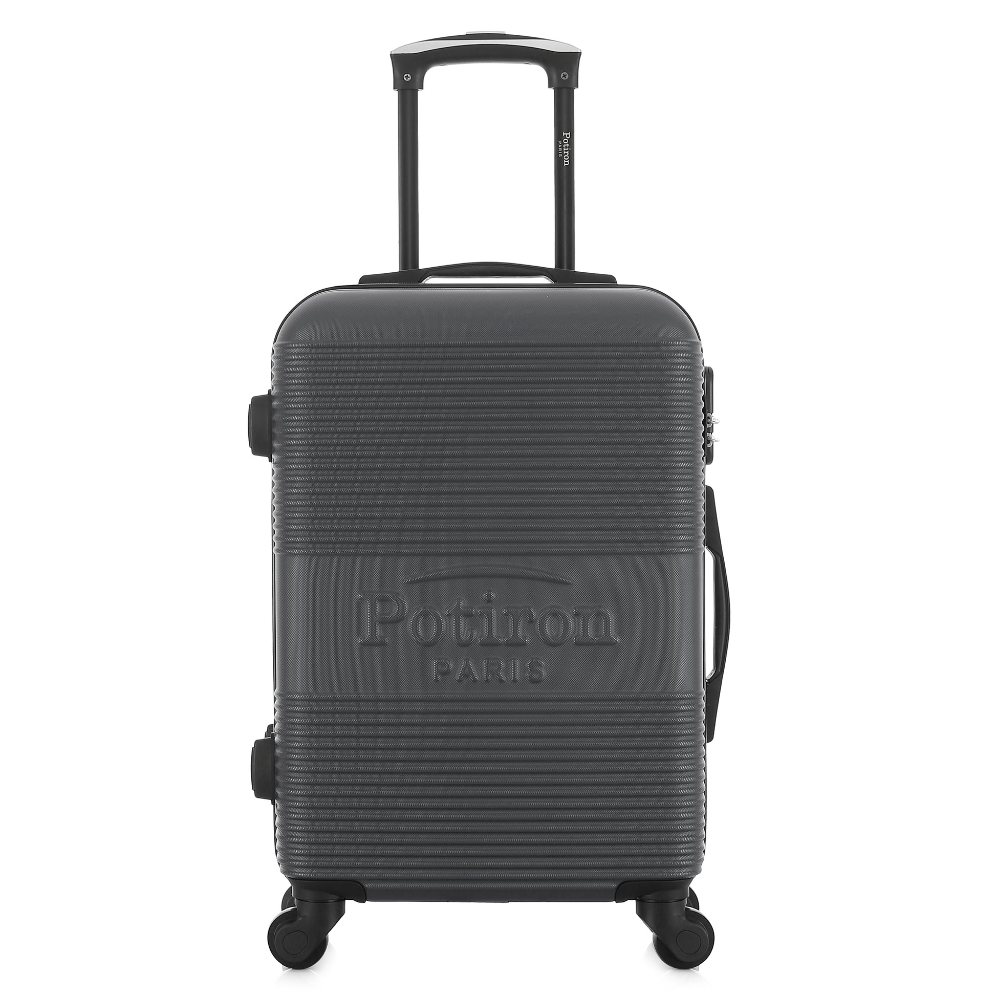 Valise grise de notre collection Potiron Paris, Paris, taille S, de face
