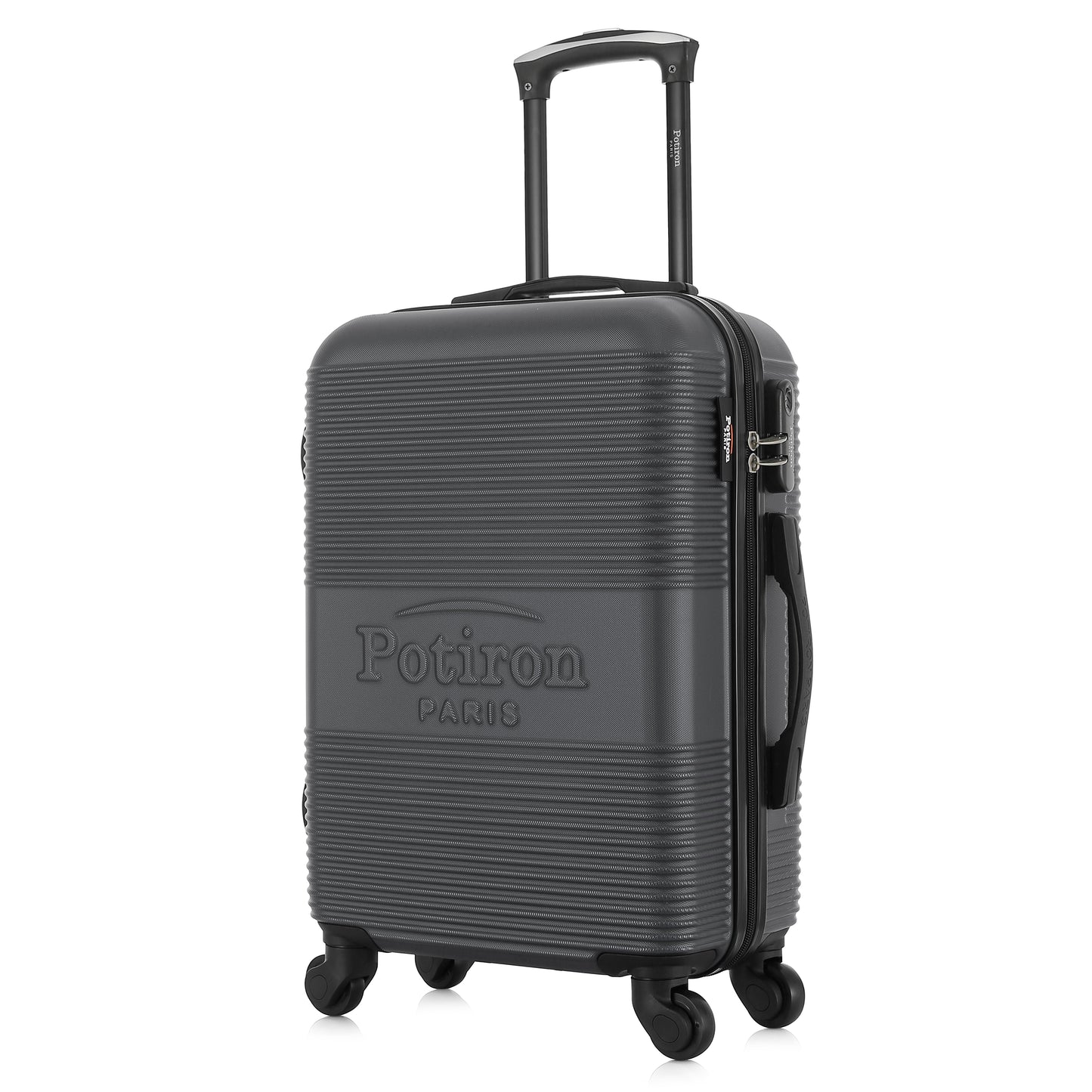 Valise grise de notre collection Potiron Paris, Paris, taille S, de 3/4
