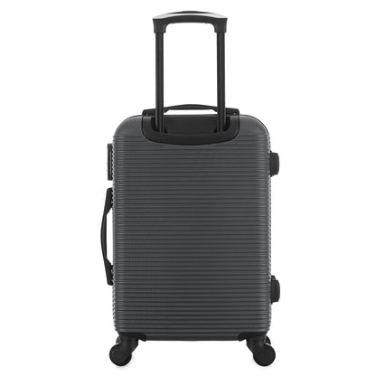 Valise grise de notre collection Potiron Paris, Paris, taille S, de dos
