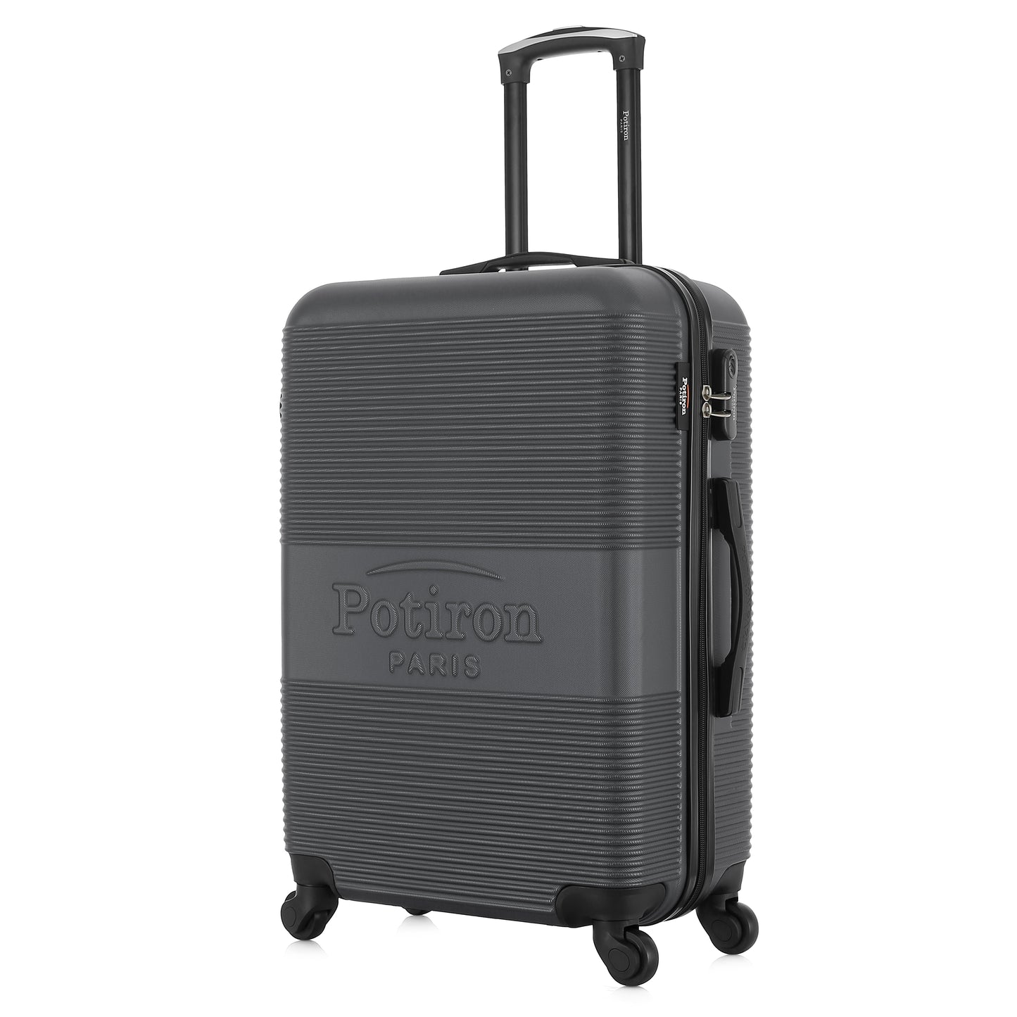 Valise grise de notre collection Potiron Paris, Paris, taille S, de 3/4
